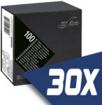 INFIBRA Szalvéta 25x25cm fekete 2 réteg 100 lap/csomag (30 csomag) (I0341-KARTON)