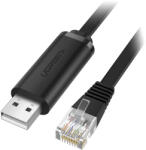 UGREEN CM204 USB-RJ45 konzolkábel, 3 m (fekete) (60813) - scom