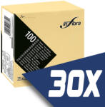 INFIBRA Szalvéta 25x25cm krém 2 réteg 100 lap/csomag (30 csomag) (I0384-KARTON)