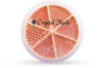 Crystalnails Crystal Nails Metál körömgyöngy készlet - félgyöngy - Rosegold