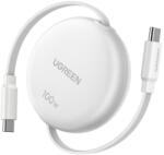 UGREEN L531 USB-C - USB-C kábel, PD 100 W, behúzható, 1 m (fehér) (95673) - scom