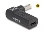 Delock Adaptor cablu încărcător laptop USB Type-C feminin - Samsung 5, 5 x 3, 0 mm masculin 90 grade îndoire (60013)
