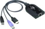 ATEN Adaptor KVM Aten KA7188, 2 x USB Type A Male + 1 x HDMI Male - RJ-45 Female (KA7188-AX)