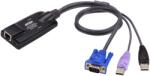 ATEN Adaptor KVM Aten KA7177, 2 x USB + 1 x VGA - RJ45 female, Black (KA7177-AX)