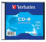 Verbatim 43347 CD-R Extra Protection, 1 бр. Slim box, 700MB, 52x, 80 мин (43347)