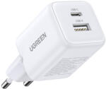 UGREEN X514 USB + USB-C fali töltő, GaN, 20 W (fehér) (65006) - boxon