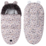 Real Sac de dormit FYYIYI pentru copii, călduros, cu model floral roz, pentru cărucior și sanie, variantă căptușită (RC-K-311-KWIATUSZKI)