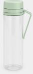 Brabantia Make & Take Water Bottle with Strainer vizespalack 500 ml, szűrőbetéttel gyümölcsök számára, fogantyúval, szivárgásmentes, műanyag, átlátszó/jáde zöld - 202445 (202445) (202445)