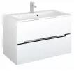 Oristo Dulap pentru lavoar Oristo Silver, suspendat, 90 x 45 x 55 cm, sertar, lucios, alb, 33-SD2S-90-1 (33-SD2S-90-1)