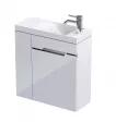 Oristo Dulap cu lavoar Oristo Uni, suspendat, 55 x 22 x 55 cm, usa, lucios, alb, 33-ZD2D-55-1-L (33-ZD2D-55-1-L)