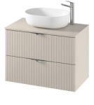 Cersanit Dulap baie suspendat 80 cm pentru lavoar, casmir mat, MDF, Cersanit Tirso (S1015-003)