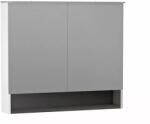 Oristo Dulap cu oglinda Oristo Beryl, 80 x 71 x 15 cm, iluminare, mat, alb, 44-SGL2D-80-2 (44-SGL2D-80-2)
