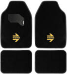 MOMO textil autószőnyeg szett - fekete-fehér/sárga