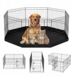 Vevor Kutya Járóka 8 Panel 61 cm Magas Összecsukható Fém Párnával és Rögzítő Karókkal Beltéri és Kültéri Használatra (WXZZYDCWWLHS25D60JT)