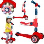 MalPlay Háromkerekű Roller Gyerekeknek Egyensúlyozó Lovas Led Kerék Üléssel (112336)
