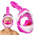 Tsunami Sznorkel Búvármaszk Gyerekeknek Teljes Arc Panoráma Shark (Maska do nurkowania SHARK różowa)