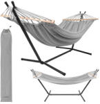 Gardlov Kétszemélyes kerti függőágy, erős vasállvány kerettel 200x150cm 250kg teherbírás