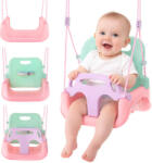 Kruzzel 3 az 1-ben gyerekhinta, otthonra és kertbe, akár 30 kg-ig- pasztell szín