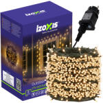 Izoxis Kültéri 500 LED-es Meleg Fehér Fényfüzér 35 m, IP44, flexibilis kábel, 8 móddal