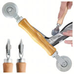 Malatec Recézett görgős prés szúnyogháló szalagok és kerettömítések rögzítéséhez