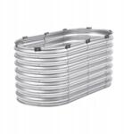 VEVOR Fém Magaságyás 1, 2 x 0, 6 x 0, 6 m, kültéri horganyzott virágláda, ezüst színű (JSYHZZCTYXDXJLX6Y)