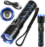 Trizand 800 lumenes LED taktikai zseblámpa. 5000 mAh, USB-C, vízálló