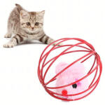 Malatec Játéklabda macskáknak Interaktív egértollak Csörgő drótlabda