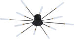 Malatec Tűzijáték csillár LED mennyezeti lámpa modern nappaliba, étkezőbe, 12W