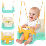 Kruzzel 3 az 1-ben gyerekhinta, otthonra és kertbe, akár 30 kg-ig- krém szín