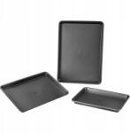 VEVOR Sütőforma-készlet, 3 darabos, tapadásmentes, szénacél, szilikon fogantyúkkal (TGKPTZ3JHS00T7H)