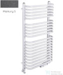 Radeco UGO A5-400/U 1250x435 törölközőszárítós radiátor MERKURY 5 (metál sötétszürke) színben (Radeco_UGO_A5_400_U_MERKURY5)