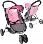 MalPlay Babakocsi Hercegnő Rózsaszín Szilárd Összecsukható Gyerekeknek (104261)