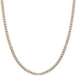 SAVICKI Тенис колие, злато 585, бели диаманти, 4, 380К, 42 см