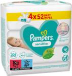 Pampers Sensitive nedves törlőkendő 4 x 52 db (DIOPMPADP0027)