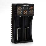 LiitoKala Lii-202 kétcsatornás 18650 USB Lithium-Ion Li-Ion akkumulátor/cella töltő/adapter (Lii202)