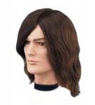 xhair Férfi fodrász fej Természetes Haj edzés Állvánnyal 18cm (Główka fryzjerska męska włosy naturalne)