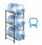 Vevor 3 szintes vizeskancsó tartó, egysoros vizespalack-tartó, 3 palackhoz, fekete (5JLTZSSTSTZCO9G2)