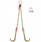  Vontatólánc 1, 2Mx15CM 4, 2T V-lánccal és J-kampóval és T-kampóval (SZGLRJG51)