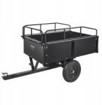 VEVOR nagy teherbírású Atv acél dömper kocsi 750lb 15cuFt fűnyíró traktorhoz (HYTCTPK12CUFTVB4JT)