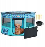 Vevor Összecsukható Kisállat Járóka 112x112x61 cm Hordozható Kutya Macska Beltéri Kültéri Használatra (BLKZDCWWL4)