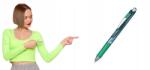 Pentel Zselés toll Pentel BLN75 zöld (BLN75-DX)