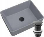 Granitan Mosdókagyló Gránit Asztali Szürke Parafa Fekete (MERANO SZARA + KOREK CZARNY)