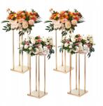 VEVOR 4 db-os arany fém oszlop esküvői virágállvány 31, 5 hüvelykes geometrikus kijelző állvány (HLHJLFTZTCBJH0ERRV0)