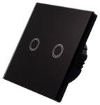 Masterled Üveg érintőkapcsoló LED dupla fekete IP54 Masterled (LVTELE0216)