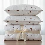 Ralex Pucioasa Set pilota 200x215cm 370g cu 2 perne 50x70, alb- PLT37 (PLT37)
