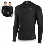 4FIZJO Thermo Póló Hosszú ujjú Ruházat Gyorsan száradó Fehérnemű Fekete Unisex (Koszulka termiczna unisex czarna - L)