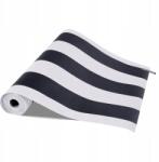 Vevor Tapéta 45CMx15M Fali Tapéta Öntapadós Fólia Fekete-Fehér Csíkos (BZCCBZJKD404U7O07)