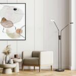 Fischer & Honsel modern állólámpa dent bézs fekete szürke fhl40300 (40300)