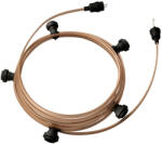 Creative-Cables Creative Cables design lámpa Készre szerelt, 7, 5 m-es Lumet fényfüzér készlet 5 fekete lámpatartóval, CATE27N075CM27 (CATE27N075CM27)