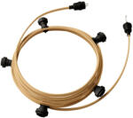 Creative-Cables Creative Cables design lámpa Készre szerelt, 7, 5 m-es Lumet fényfüzér készlet 5 fekete lámpatartóval, CATE27N075CN06 (CATE27N075CN06)